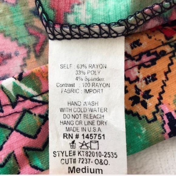 MARKET & SPRUCE Boho Aztec Light Tank Top medium - Picture 8 of 8